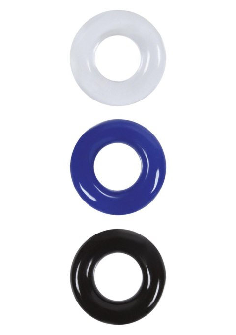 Pierścienie erekcyjne Renegade Stamina Rings multicolor TPR 3 szt