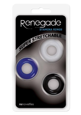Pierścienie erekcyjne Renegade Stamina Rings multicolor TPR 3 szt