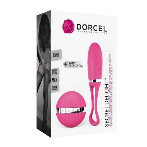 Jajeczko wibrujące Secret Delight magenta Dorcel USB 12,5 cm