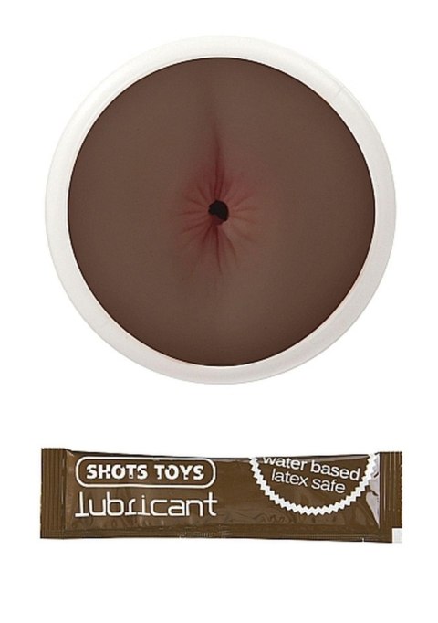 Masturbator analny Real Skin Dark Easy Rider ShotsToys 15,7 cm