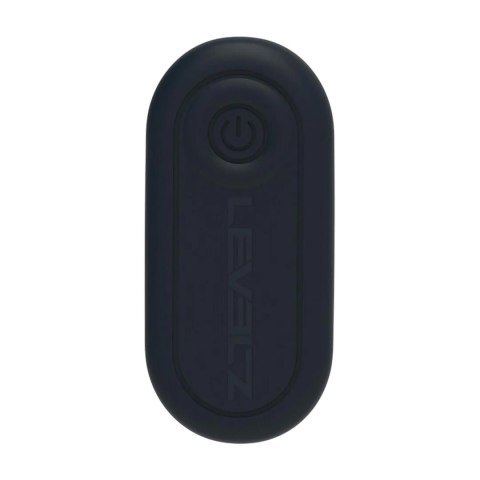 Wibrujący koralikowy korek analny silikonowy Levelz czarny 20 cm