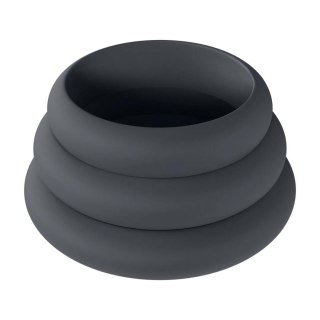 Zestaw 3 pierścieni erekcyjnych silikonowych Levelz czarny S M L