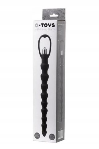 Analny łańcuszek wibracyjny A-Toys silikonowy czarny 32,7 cm