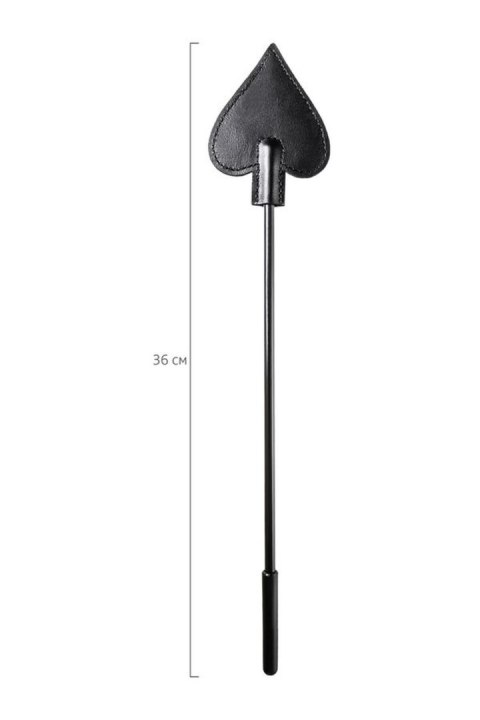 Bicz skórzany PU Anonymo Stack czarny 36 cm