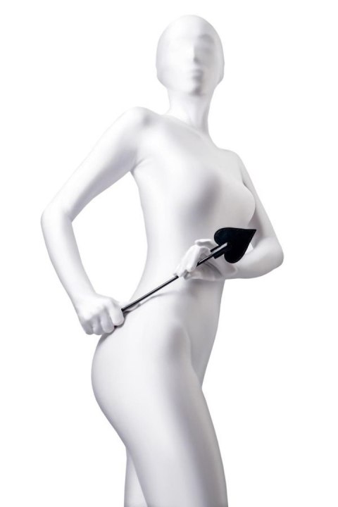 Bicz skórzany PU Anonymo Stack czarny 36 cm