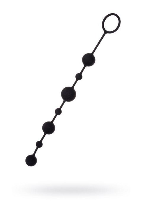 Koraliki analne silikonowe A-Toys Coron z 7 kulkami czarne 36 cm