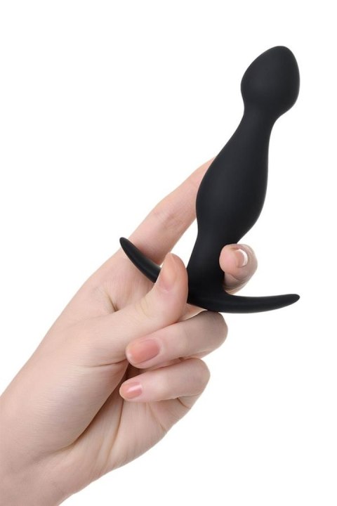 Korek analny silikonowy A Toys czarny S 11,5 cm