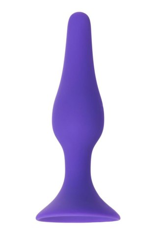 Korek analny silikonowy z przyssawką A-Toys fioletowy 10 cm
