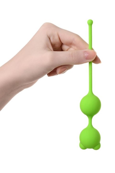 Kulki waginalne silikonowe A Toys Meeko zielone 16 cm