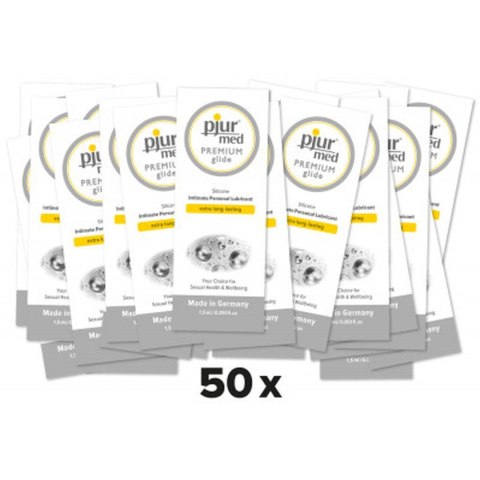 Lubrykant silikonowy Pjur Med Premium 1,5 ml 50 sztuk