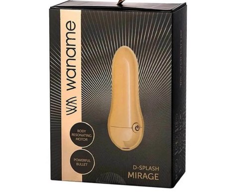 Stymulator łechtaczki Mirage WANAME DSPLASH złoty USB 9 cm