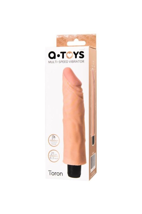 Wibrator realistyczny A TOYS TPE 19 cm