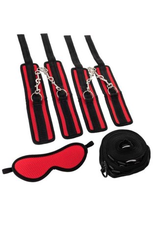 Zestaw bondage Anonymo Toyfa poliester czerwony
