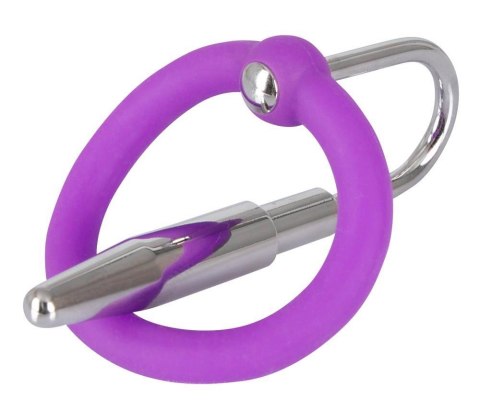 Plug do penisa z pierścieniem na żołądź Penisplug silikon 6,5 cm