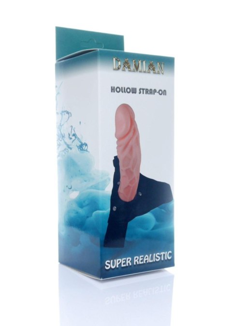 Proteza hollow strap on TPE Damian 16 cm EasyLove