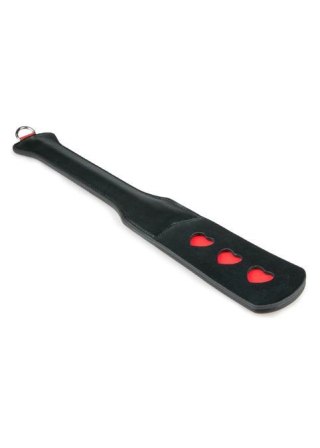 Packa skórzana EasyToys z sercami czarna 47 cm