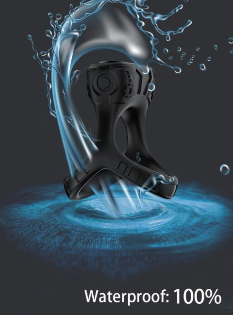 Pierścień wibrujący Mechay Black B Series Joy silikonowy USB 9 funkcji