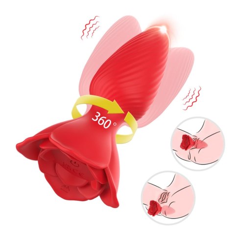 Plug analny wibrujący Honey Jelly róża 9 trybów 10,9 cm