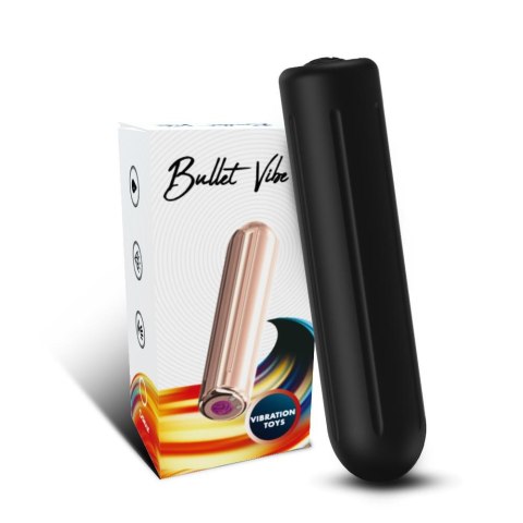 Wibrator mini silikonowy Rock czarny USB 9 trybów
