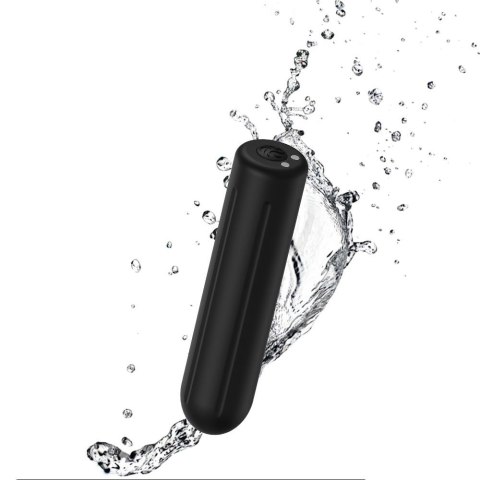 Wibrator mini silikonowy Rock czarny USB 9 trybów