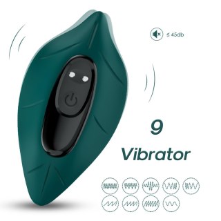 Wibrator silikonowy Leavess zielony 9 funkcji
