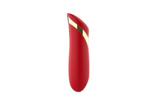Wibrator szminkowy silikonowy czerwony B Series Cute USB 10 cm
