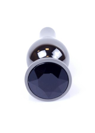 Stalowy korek analny z diamentem MyLove Toys srebrny 9,5 cm