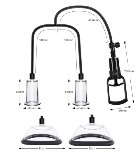 Zestaw pompek silikonowych Passion Female Pumps Set B Series Power