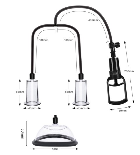 Zestaw pompek silikonowych Passion Female Pumps Set B Series Power