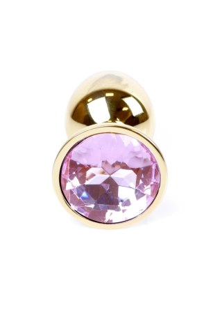 Złoty korek analny z diamentem MyLove Toys 7 cm