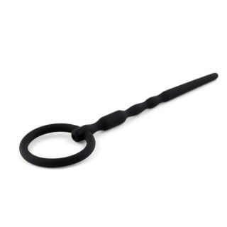 Silikonowy penis plug z kanałem B Series HeavyFun 13,5 cm