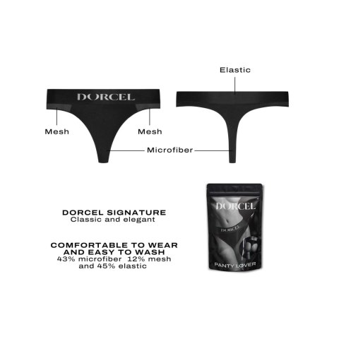 Stringi Panty Lover z kieszonką na wibrator Dorcel XXL