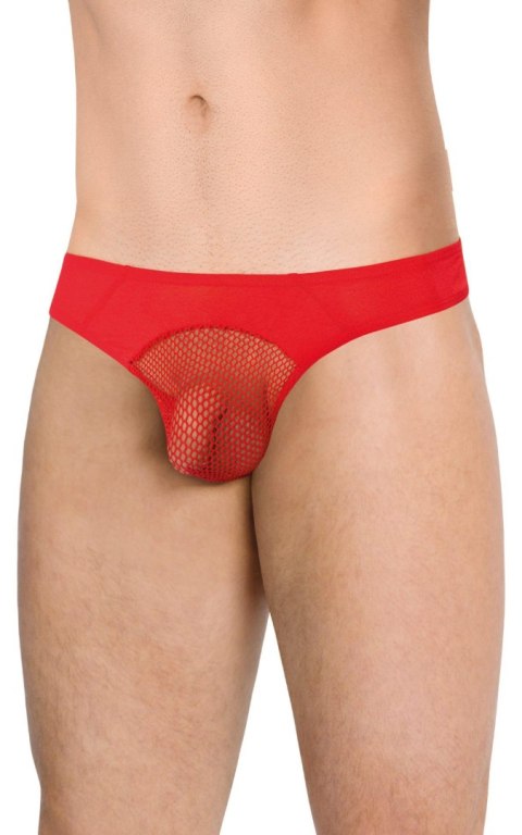 Czerwone wycięte stringi męskie SoftLine 4525 M/L