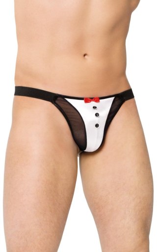 Eleganckie stringi męskie SoftLine 4433 białe S/L