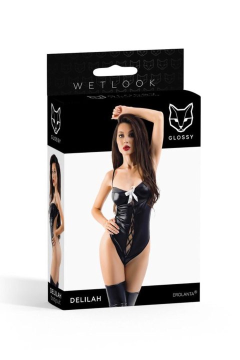 Body wetlook Glossy Delilah czarne XL