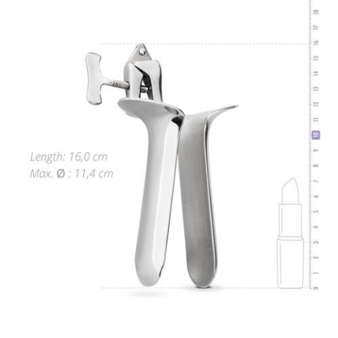 Wziernik pochwy Collins Sinner Gear stal nierdzewna srebrny 16 cm