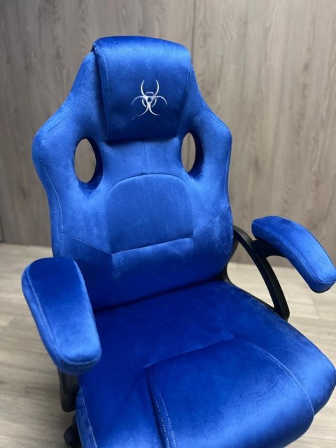 Lugano .Fotel obrotowy do biurka CARRERA M ALCANTARA DARK BLUE