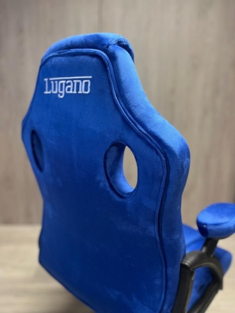 Lugano .Fotel obrotowy do biurka CARRERA M ALCANTARA DARK BLUE