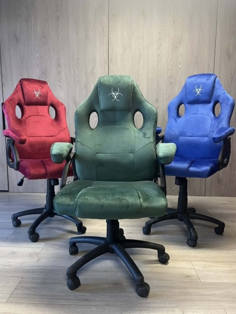 Lugano .Fotel obrotowy do biurka CARRERA M ALCANTARA DARK GREEN