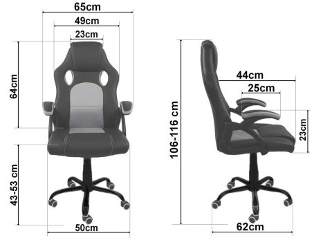 Lugano Fotel obrotowy do biurka CARRERA M GREEN FABRIC