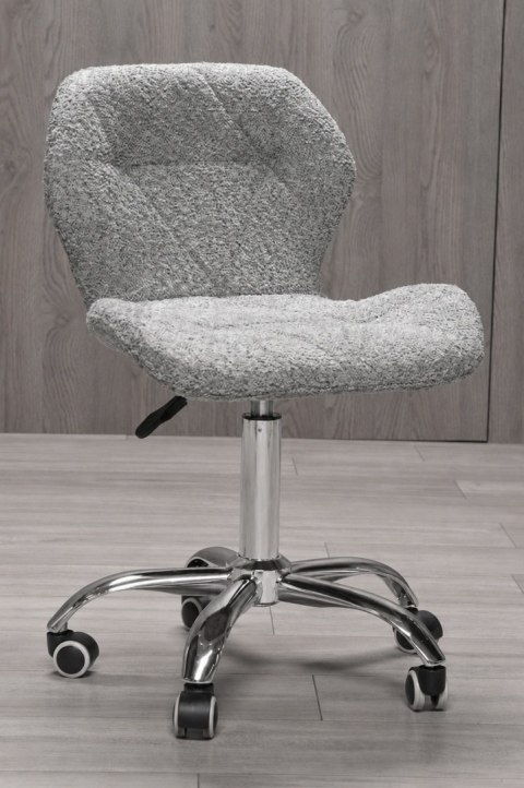 Lugano Krzesło obrotowe VASTO OFFICE BOUCLE GREY SILVER