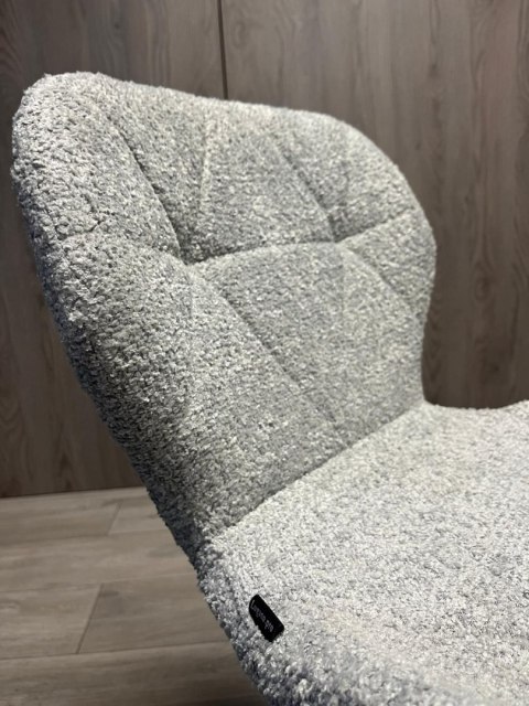 Lugano Krzesło obrotowe VASTO OFFICE BOUCLE GREY SILVER