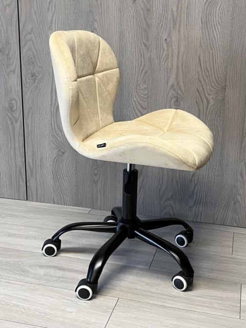 Lugano Krzesło obrotowe VASTO OFFICE VELVET BEIGE SMOKE