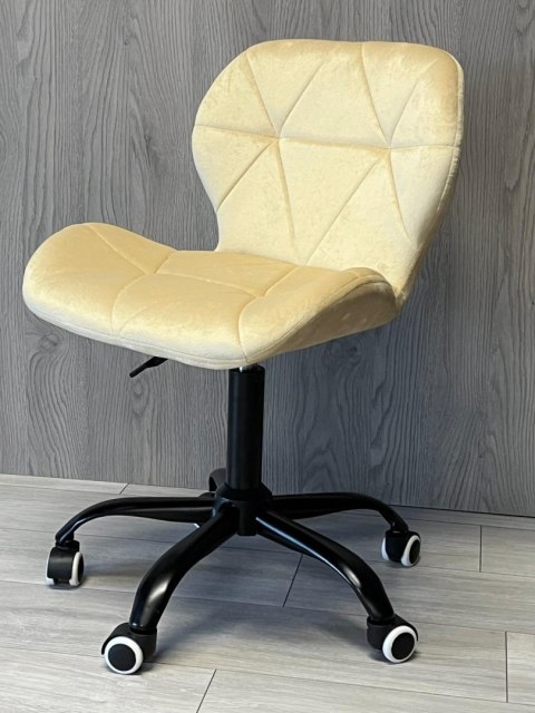 Lugano Krzesło obrotowe VASTO OFFICE VELVET BEIGE SMOKE