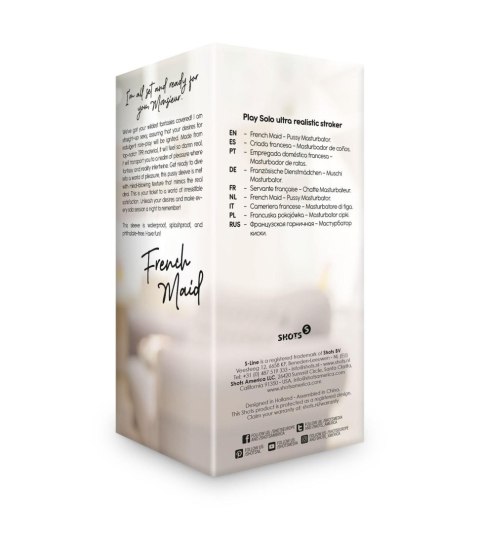 Masturbator French Maid S-Line cielisty TPR 13 cm