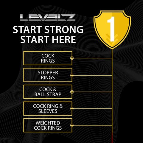 Pierścień erekcyjny silikonowy Levelz XS czarny