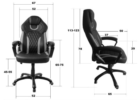 Prototype Fotel obrotowy do biurka SPIDER BLACK FABRIC SPC
