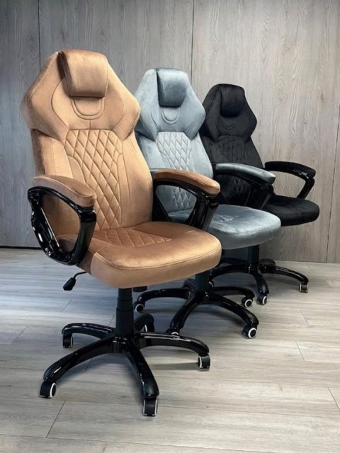 Prototype Fotel obrotowy do biurka SPIDER BROWN ALCANTARA