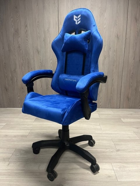 Prototype Fotel obrotowy gamingowy ENZO XL BLUE ALCANTARA