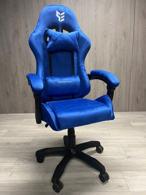 Prototype Fotel obrotowy gamingowy ENZO XL BLUE ALCANTARA